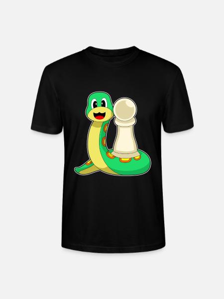 snake chess piece pawn chess - Stanley/Stella CRAFTER Unisex Organic T-Shirt - black