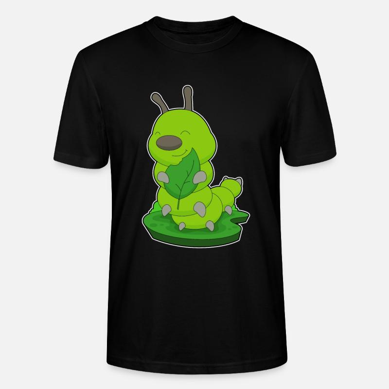 Feuille de chenille - T-shirt bio CRAFTER Stanley Stella Unisexe - noir