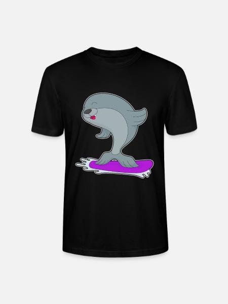 Seal Snowboarder Snowboard - T-shirt bio CRAFTER Stanley Stella Unisexe - noir