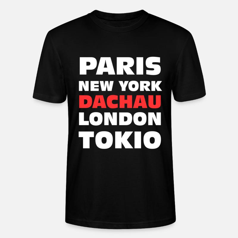 Dachau Geschenk - Stanley/Stella Unisex Bio-T-Shirt CRAFTER - Schwarz