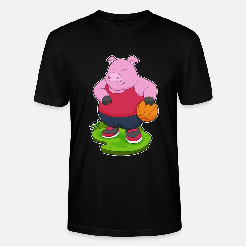 Cochon Basketteur Basketteur - T-shirt bio CRAFTER Stanley Stella Unisexe - noir
