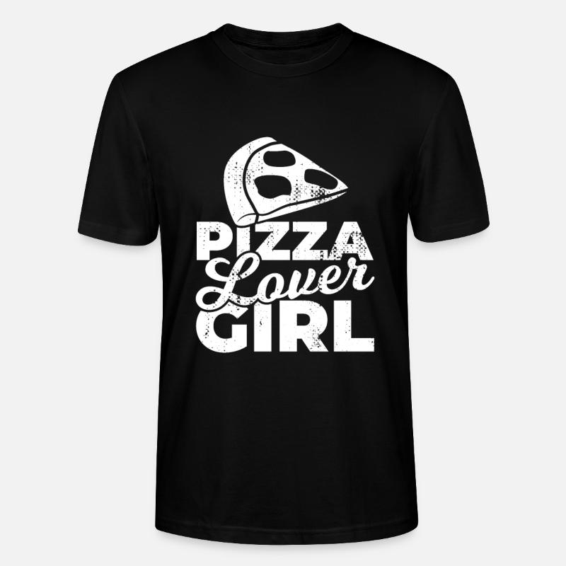 Pizza Mädchen - Stanley/Stella Unisex Bio-T-Shirt CRAFTER - Schwarz