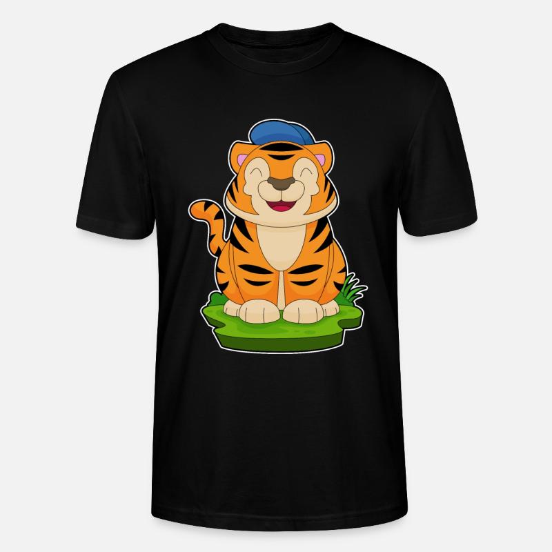 Tiger Schüler Cap Schule - Stanley/Stella Unisex Bio-T-Shirt CRAFTER - Schwarz