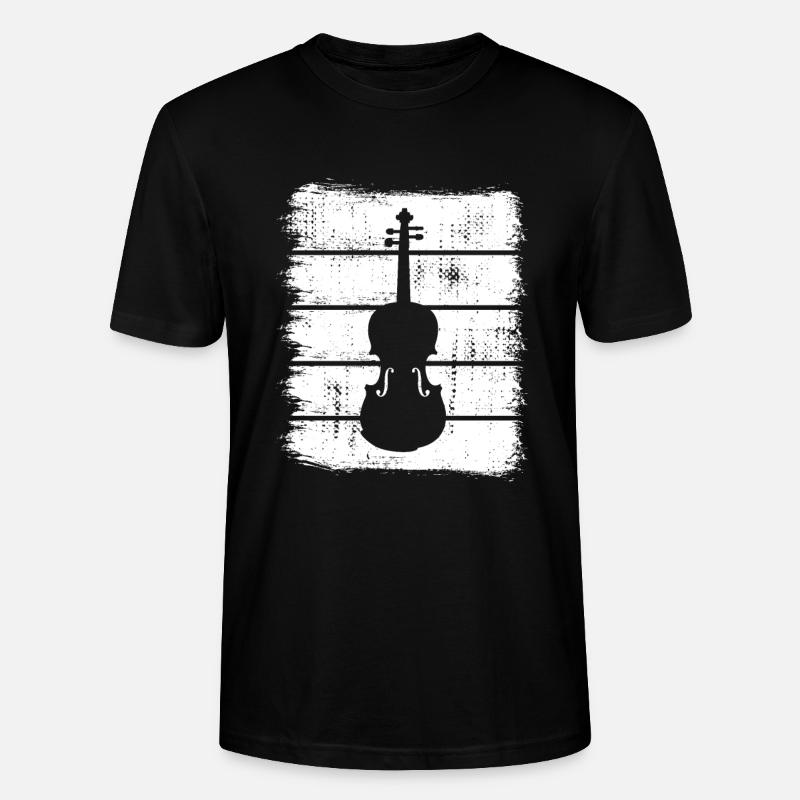 Violine - Stanley/Stella Unisex Bio-T-Shirt CRAFTER - Schwarz