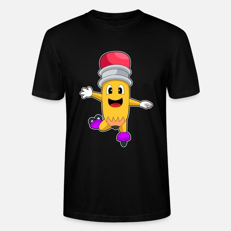 Bleistift Inline skating Inline skates - Stanley/Stella Unisex Bio-T-Shirt CRAFTER - Schwarz