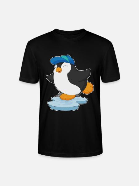 Penguin Pupil Cap School - Stanley/Stella CRAFTER Unisex Organic T-Shirt - black