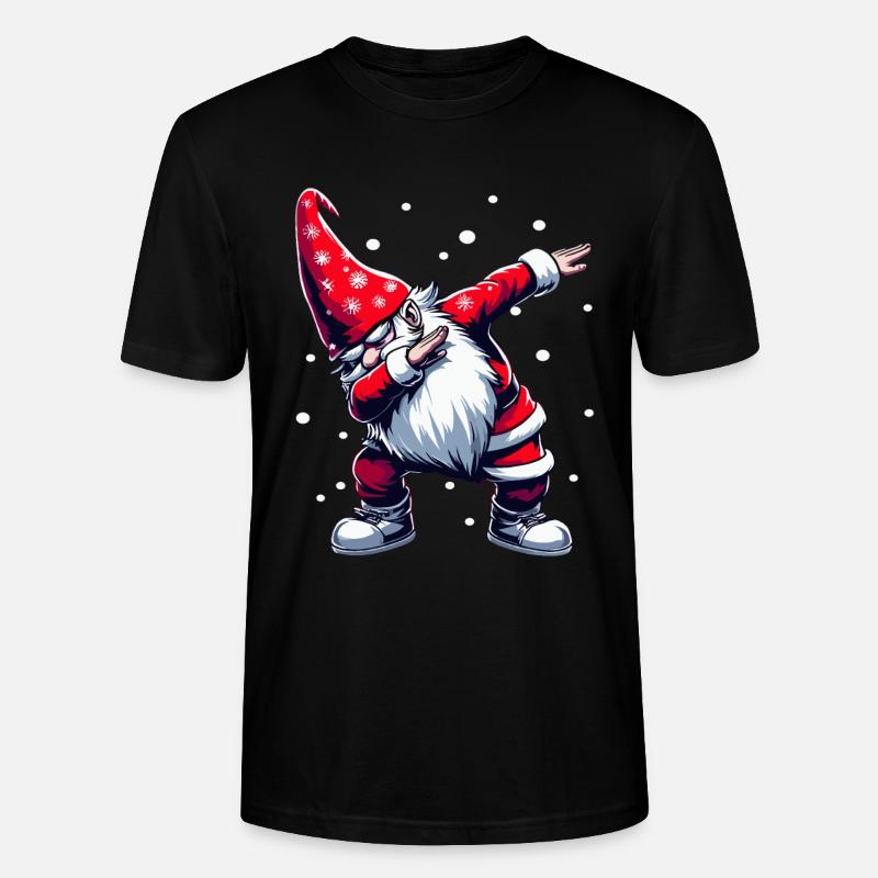 Dabbing Weihnachtsmann Dab Nikolaus - Stanley/Stella Unisex Bio-T-Shirt CRAFTER - Schwarz