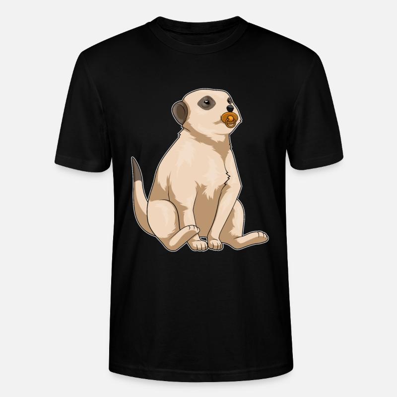 Erdmännchen Baby Schnuller - Stanley/Stella Unisex Bio-T-Shirt CRAFTER - Schwarz