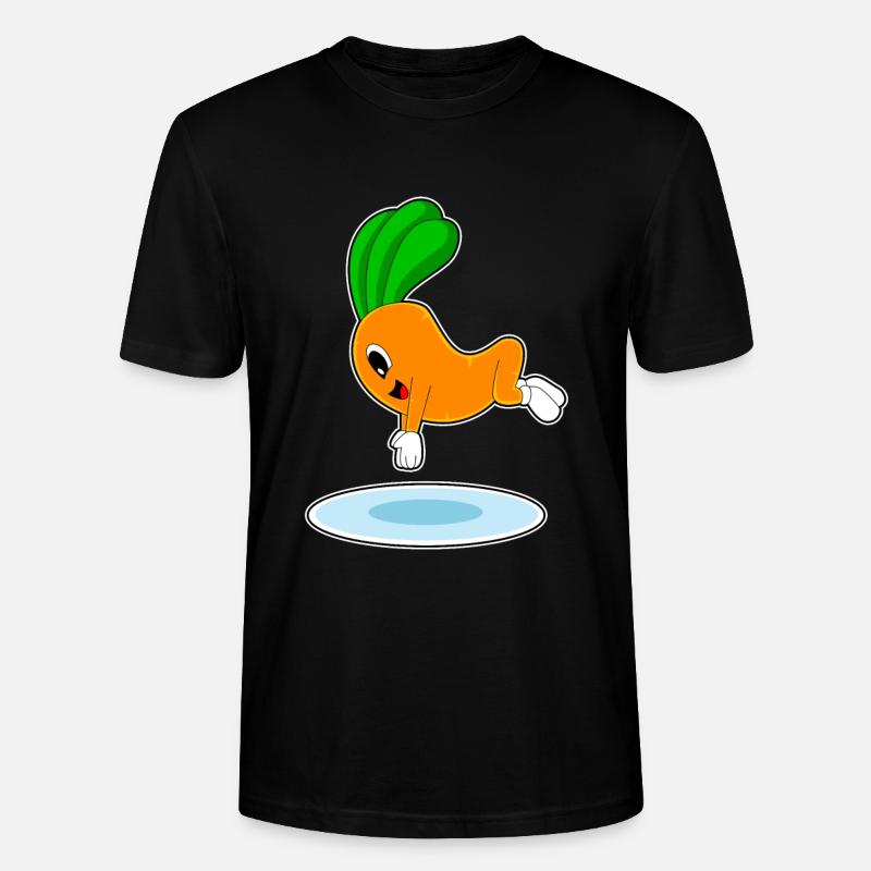 Carotte, Natation, Saut D’eau - T-shirt bio CRAFTER Stanley Stella Unisexe - noir