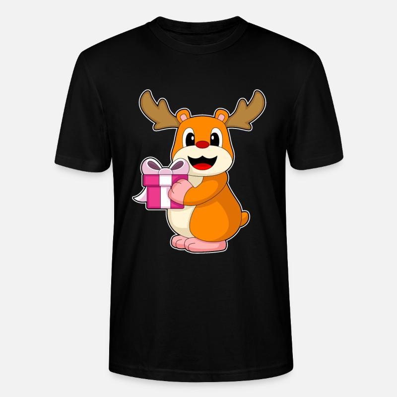 Hamster Weihnachten Paket - Stanley/Stella Unisex Bio-T-Shirt CRAFTER - Schwarz