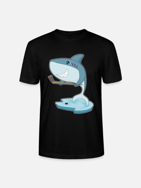 Hai Eishockey Eishockeyschläger - Stanley/Stella Unisex Bio-T-Shirt CRAFTER - Schwarz