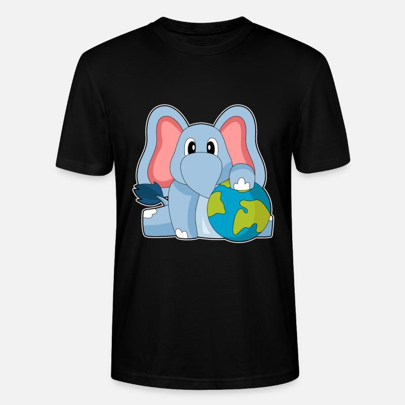 Terre d’éléphant - T-shirt bio CRAFTER Stanley Stella Unisexe - noir
