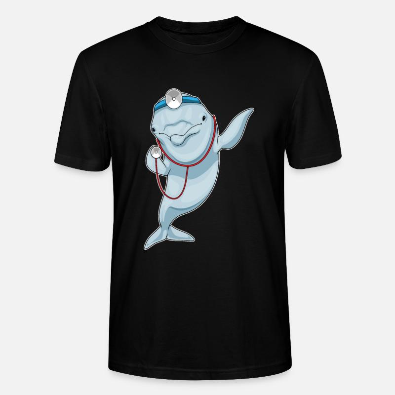 Delfin Arzt Stethoskop - Stanley/Stella Unisex Bio-T-Shirt CRAFTER - Schwarz