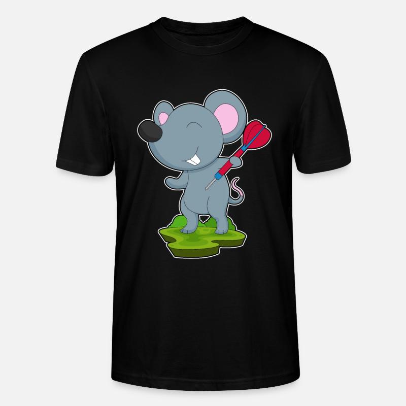 Fléchette de souris - T-shirt bio CRAFTER Stanley Stella Unisexe - noir