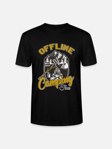 Camping - Stanley/Stella Unisex Bio-T-Shirt CRAFTER - Schwarz