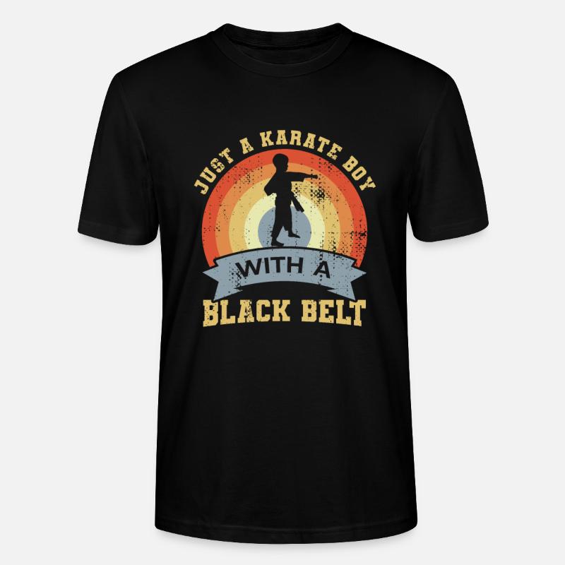 Karate Junge mit schwarzem Gürtel - Stanley/Stella Unisex Bio-T-Shirt CRAFTER - Schwarz