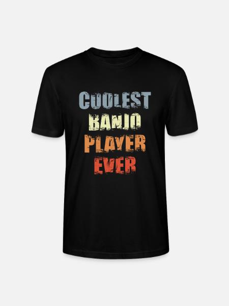 Lustiger Banjospieler - Stanley/Stella Unisex Bio-T-Shirt CRAFTER - Schwarz
