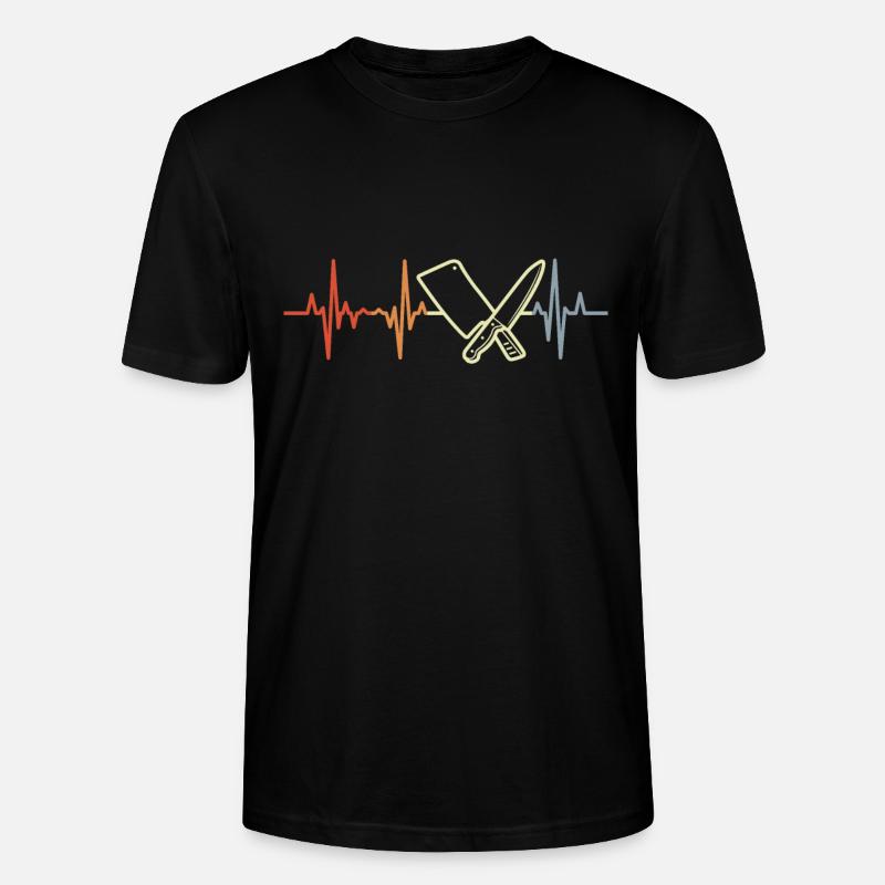 Couperet de boucher Pulse Beat - T-shirt bio CRAFTER Stanley Stella Unisexe - noir