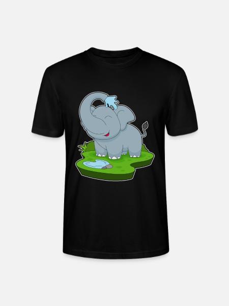 Elephant Water - Stanley/Stella CRAFTER Unisex Organic T-Shirt - black