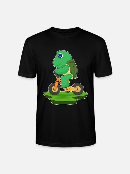 Turtle Bicycle - Stanley/Stella CRAFTER Unisex Organic T-Shirt - black