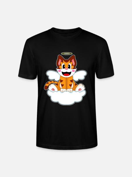 Tiger Angel Wings - Stanley/Stella CRAFTER Unisex Organic T-Shirt - black
