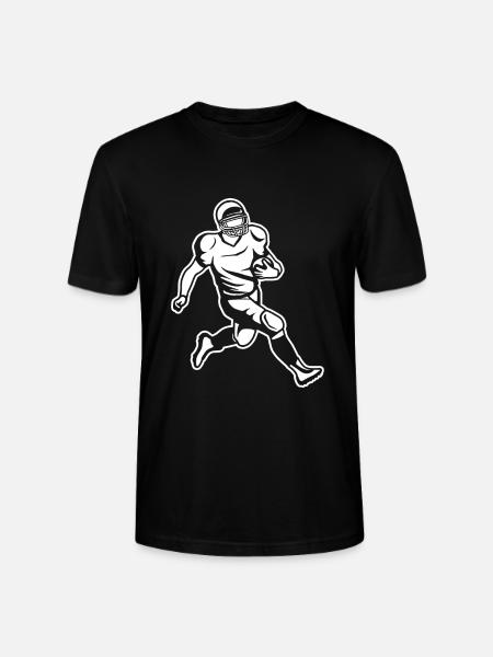 American Footballer Sketch - Stanley/Stella CRAFTER Unisex Organic T-Shirt - black