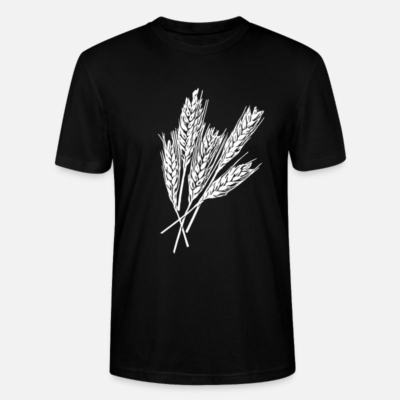 5 Weizen Ähren - Stanley/Stella Unisex Bio-T-Shirt CRAFTER - Schwarz