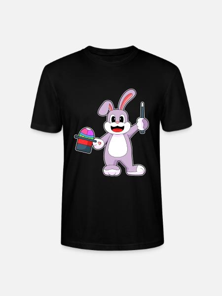 Bunny Easter Wizard - Stanley/Stella CRAFTER Unisex Organic T-Shirt - black
