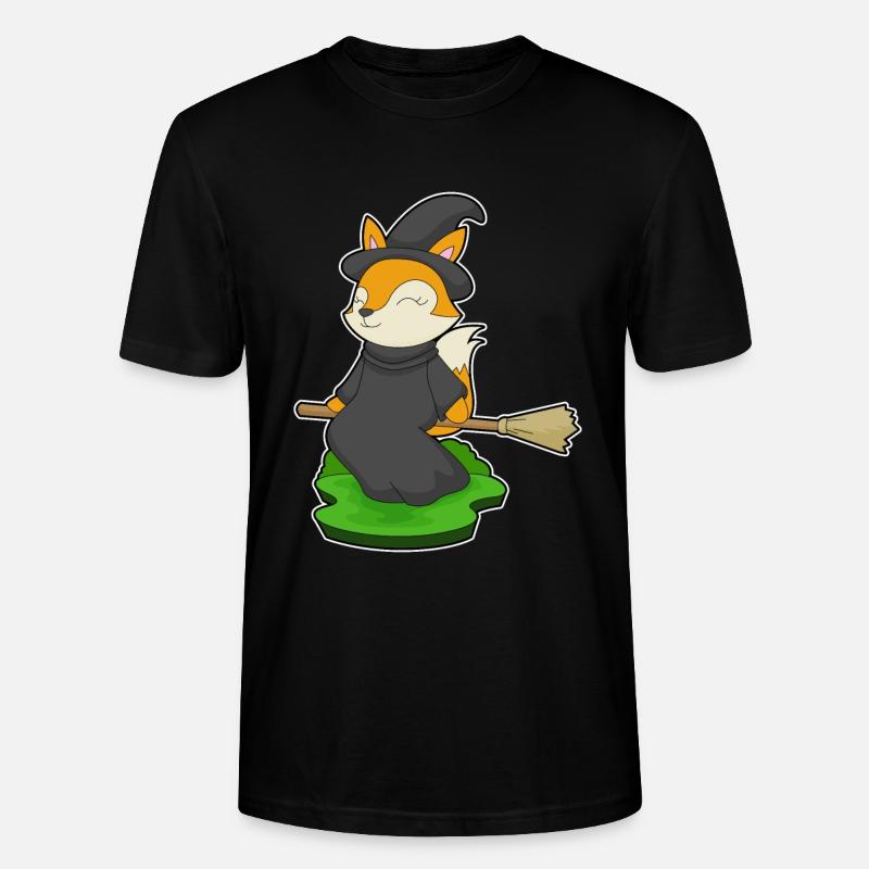 Fuchs Halloween Hexe - Stanley/Stella Unisex Bio-T-Shirt CRAFTER - Schwarz