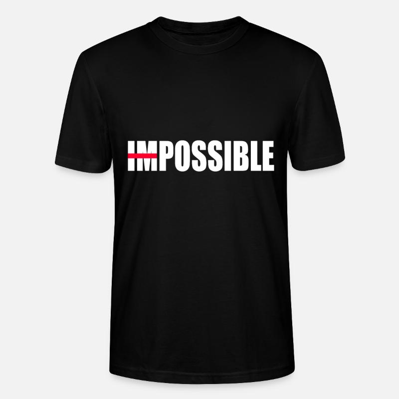 Une motivation pas impossible - T-shirt bio CRAFTER Stanley Stella Unisexe - noir