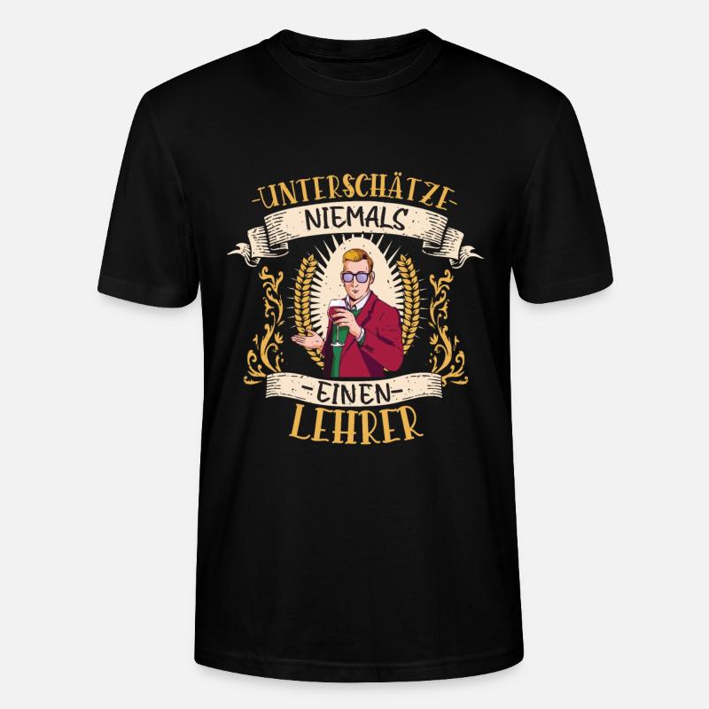 Lehrer Bildung Geschenk Pädagoge Klassenzimmer - Stanley/Stella Unisex Bio-T-Shirt CRAFTER - Schwarz
