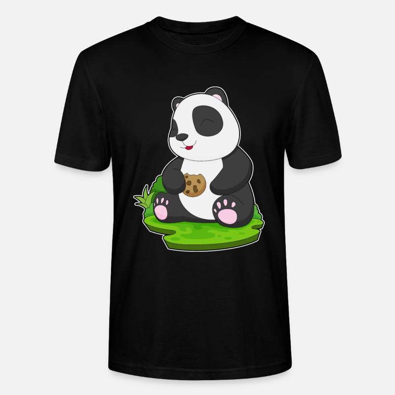 Biscuit Panda - T-shirt bio CRAFTER Stanley Stella Unisexe - noir