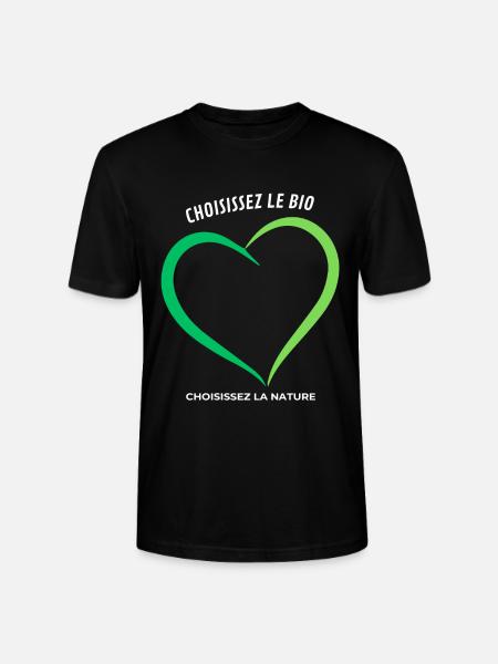 Choose organic Choose nature - Stanley/Stella CRAFTER Unisex Organic T-Shirt - black