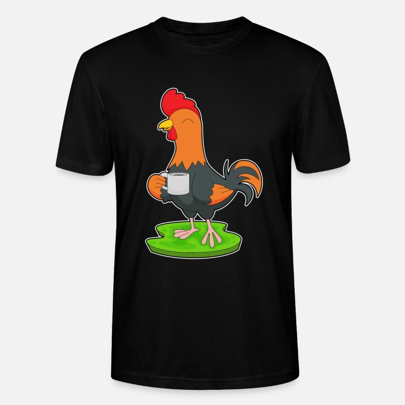 Café Tasse de Coq - T-shirt bio CRAFTER Stanley Stella Unisexe - noir