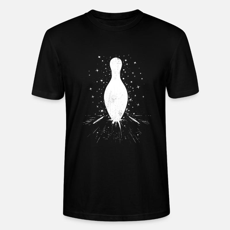 Dessin de quilles de bowling - T-shirt bio CRAFTER Stanley Stella Unisexe - noir
