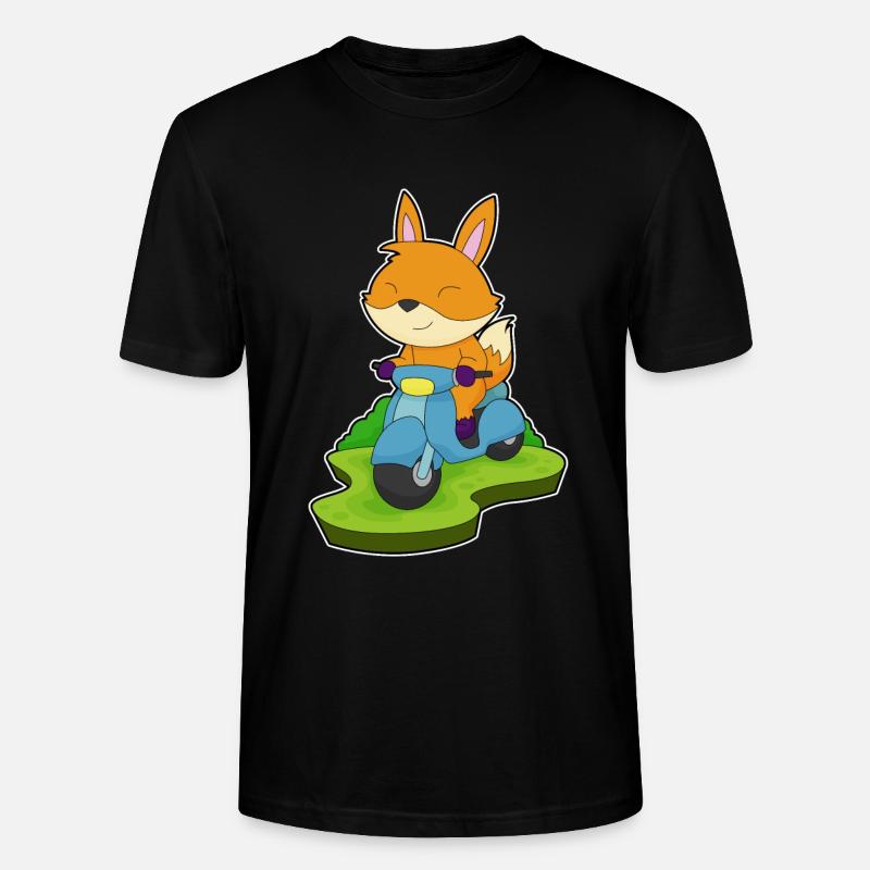 Moto Fox - T-shirt bio CRAFTER Stanley Stella Unisexe - noir