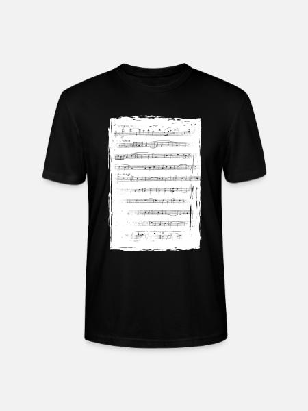 Sheet of music - Stanley/Stella CRAFTER Unisex Organic T-Shirt - black