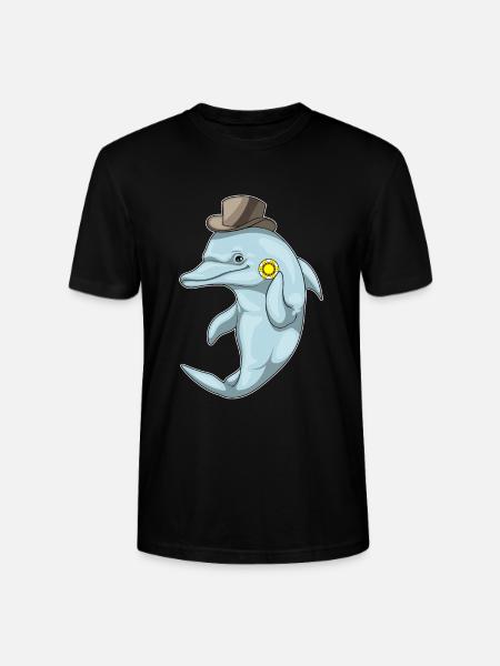 Dolphin Poker Poker Chips - Stanley/Stella CRAFTER Unisex Organic T-Shirt - black