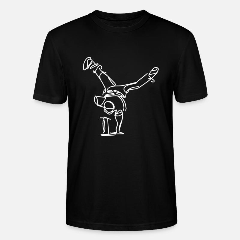 Dessin de Breakdancer - T-shirt bio CRAFTER Stanley Stella Unisexe - noir