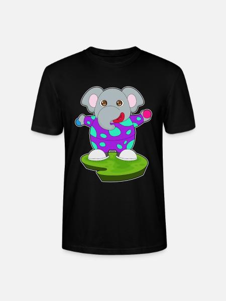 Elephant Clown - Stanley/Stella CRAFTER Unisex Organic T-Shirt - black
