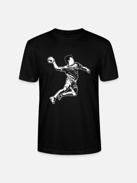 Handball Lover Sketch - Stanley/Stella CRAFTER Unisex Organic T-Shirt - black
