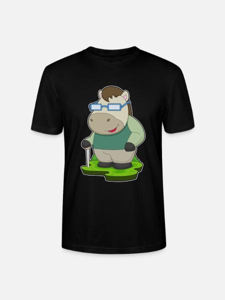 Horse Glasses - Stanley/Stella CRAFTER Unisex Organic T-Shirt - black