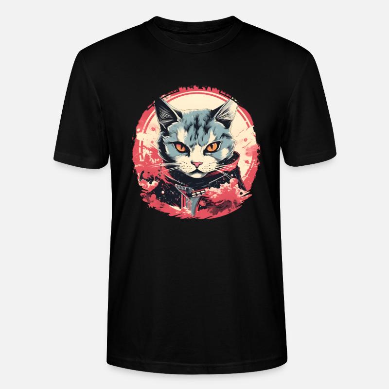 Style d’anime de chat - T-shirt bio CRAFTER Stanley Stella Unisexe - noir