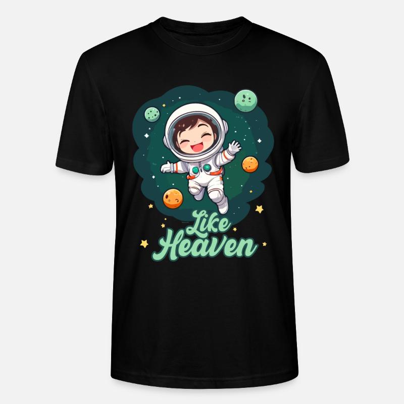 Like Heaven - Astronaut - Stanley/Stella Unisex Bio-T-Shirt CRAFTER - Schwarz