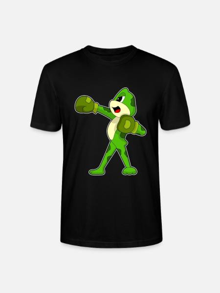 Frosch Boxer Boxhandschuhe Boxen - Stanley/Stella Unisex Bio-T-Shirt CRAFTER - Schwarz