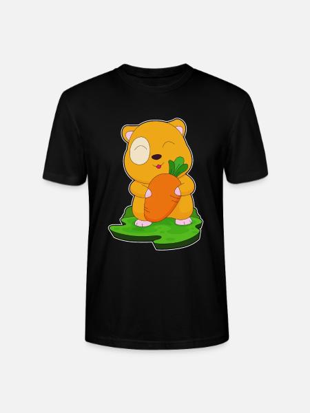 Hamster Carotte - T-shirt bio CRAFTER Stanley Stella Unisexe - noir