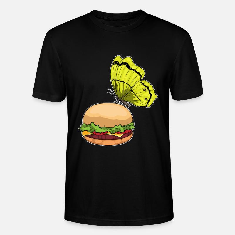 Burger papillon - T-shirt bio CRAFTER Stanley Stella Unisexe - noir