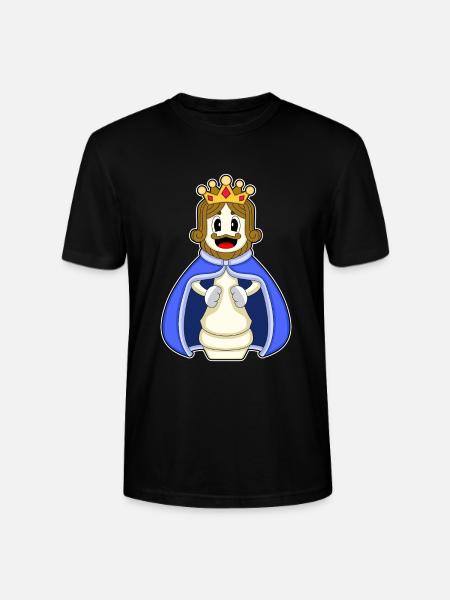 Chess Piece King Chess - Stanley/Stella CRAFTER Unisex Organic T-Shirt - black