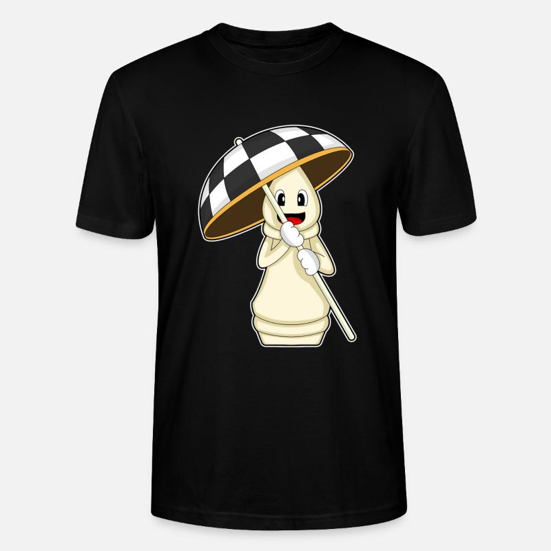 Schachfigur Turm Schach - Stanley/Stella Unisex Bio-T-Shirt CRAFTER - Schwarz