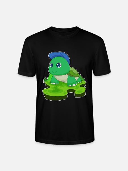 Tortoise Student Cap School - Stanley/Stella CRAFTER Unisex Organic T-Shirt - black